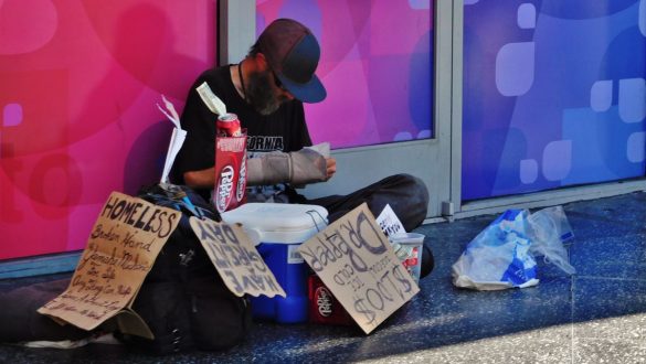 Fotodagbog fra Los Angeles - Mange hjemløse på gaden i LA - Rejsdiglykkelig.dk