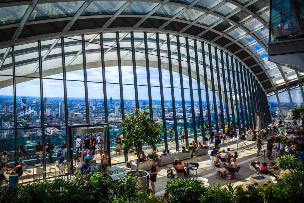 London Bucketlist; 60+ oplevelser i London - Sky Garden - Rejs Dig Lykkelig