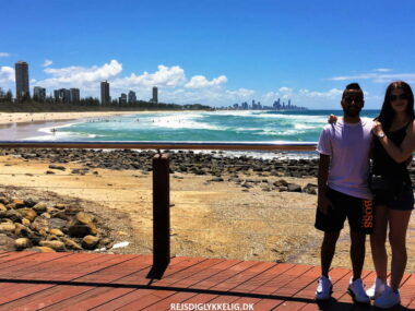 Rejseforslag; Road Trip i det Sydøstlige Australien - Burleigh Heads Beach - Rejs Dig Lykkelig