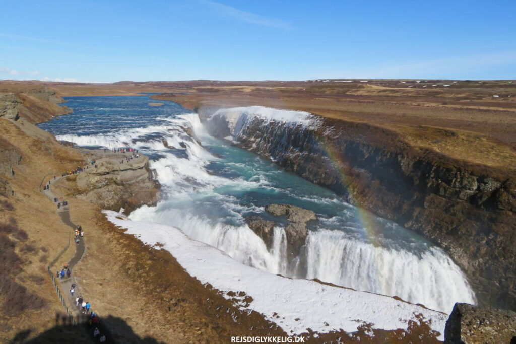 Flotte Vandfald i Island - Gullfoss - Rejs Dig Lykkelig Flotte Vandfald i Island - Gullfoss - Rejs Dig Lykkelig